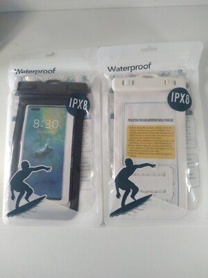 Universal Wasserdicht Handytasche IPX8 Hülle Dry Bag Schwarz Weiß