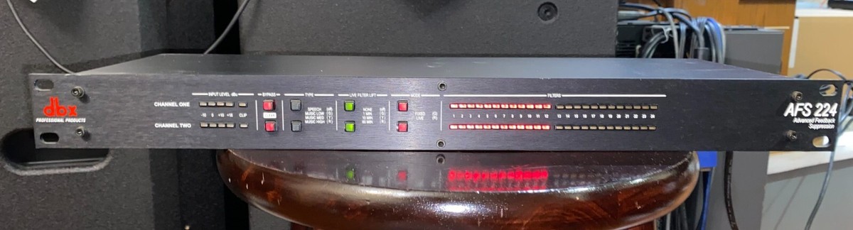 dbx AFS 224 Dual Channel Advanced Feedback Suppression dbx AFS 224 Dual Channel Advanced Feedback Suppression