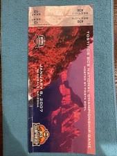 1/8/2007 National Championship Football Game Ticket Stub