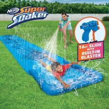 NERF Super Soaker Blast Water Slide &ndash; The Ultimate 16 Ft Outdoor Slide No Box