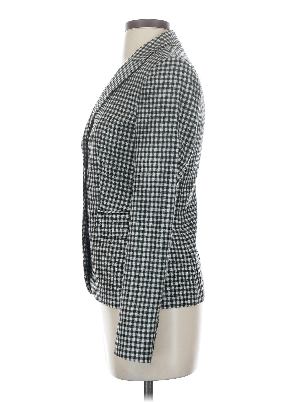 Massimo Dutti Women Gray Wool Blazer 4 thumbnail 4