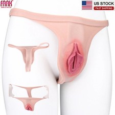 Silicone Fake Vagina Shorts Panty HipShaping Pants For Crossdresser Transgensers