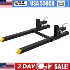 Garvee 60" 4000 Lbs Clamp on Pallet Forks Heavy Duty Quick Attach Tractor Forks