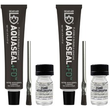 Gear Aid Aquaseal 0.75 oz. FD Wetsuit Repair Adhesive/Cure Accelerator - 2-Pack