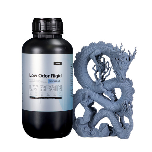 Creality Piocreat Low Odor Rigid Resin for 3D Resin Printer-1KG Grey