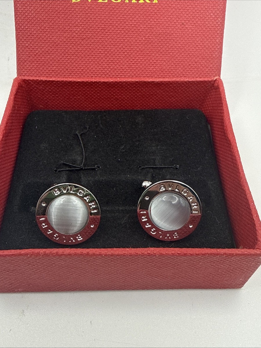Bvlgari “Bvlgari Bvlgari” Cufflinks – Silver – With Box | eBay