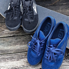  Sold Together Lakai Men's Skateboarding Shoes Cambridge Black/Blue US 10