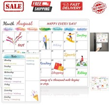 Dry Erase Magnetic Calendar for Refrigerator - 15"x 11.5" Monthly Calendar Wh...