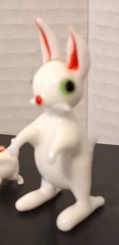 Vintage Murano Style Hand Blown Miniature Glass Owl Art Glass - Picture 2 of 17