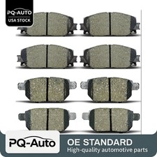 Front Rear Ceramic Brake Pad For 2011-2017 Lexus Ct200h 2010-2019 Toyota Prius