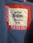Mini Boden Kids Sherpa Lined  Jacket Coat Red and Pink Flowers Size 7-8 Years  — photo 4