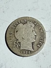 1914 Barber Dime 10C Circulated with Good Details