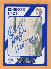 Cliff Hagan Kentucky Wildcats AUTO Signed 1989 Card #40 HOF 1951 NCAA Champs