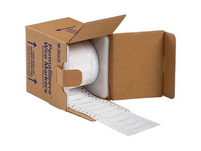 Brady 2HX-500-2-WT-S - Perma Sleeve Wire Marking Sleeve 1.969 inch X 0.823 inch