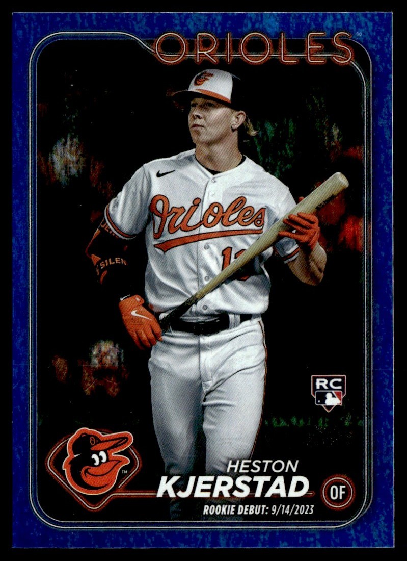2024 Topps Update Blue Holofoil Rookie Debut Heston Kjerstad 880/999 #US86