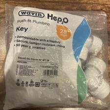 Coudes Wavin Hep2O 28 mm Push-Fit 90°