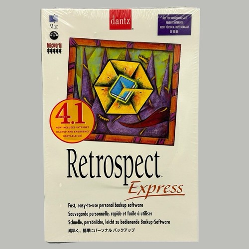 New Retrospect Express Ver. 4.1 by Dantz for Mac OS 7.0 CD-ROM New Ships Quickly - Picture 9 of 9