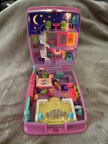 Polly Pocket 1994 Lightup Starbright Dinner Party Bluebird Vintg WORKS COMPLETE