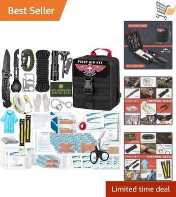 Survival Kit Nylon 12 in 1 Emergency Gear First Aid Camping Hunting
