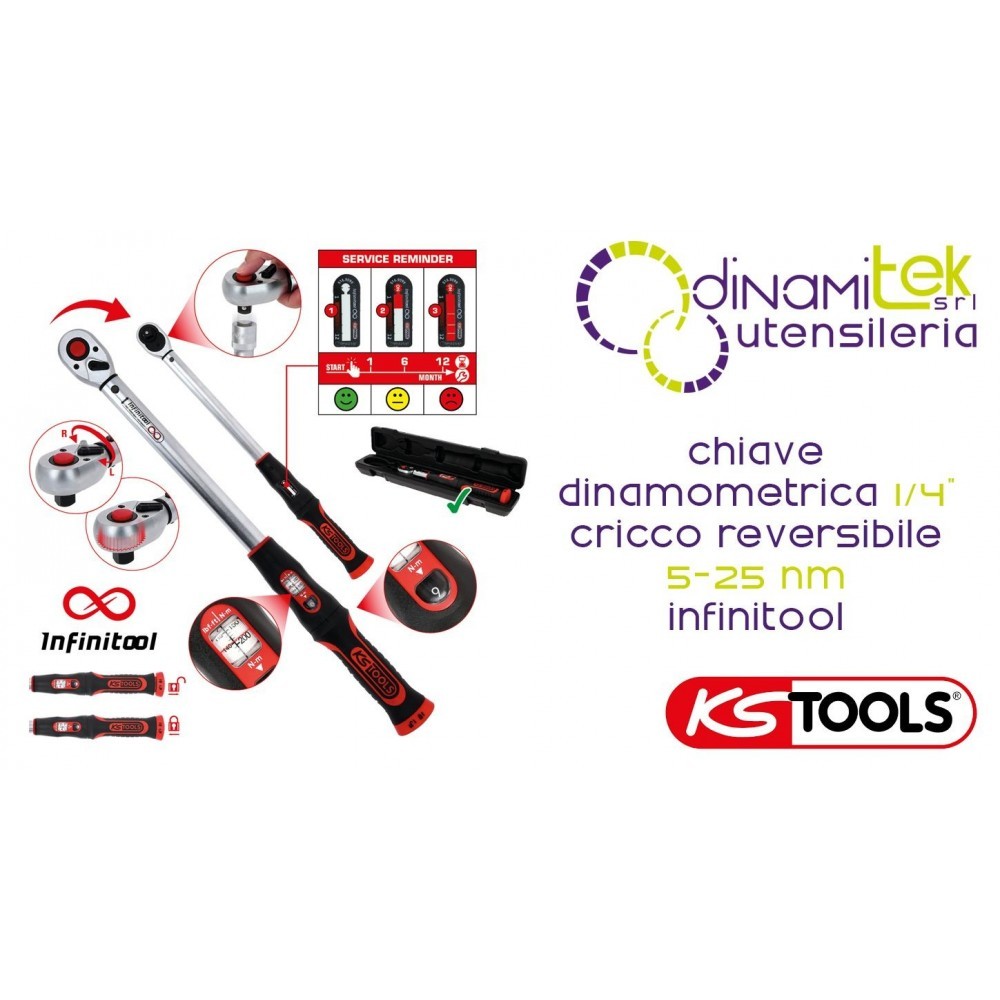Ks Tools 516.9012 Chiave Dinamometrica Con Cricchetto Reversibile - Immagine 2