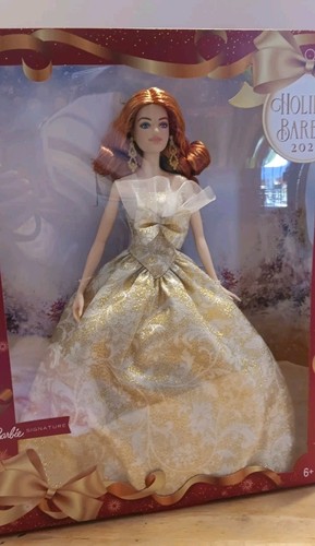 Mattel Creations Barbie Signature 2025 Holiday Red Hair Collectible Doll - Picture 3 of 15