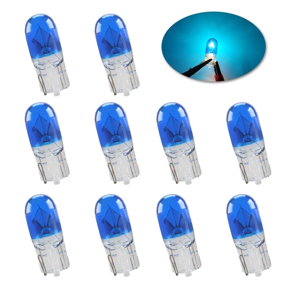 Ampoule halogène T10 W5W bleu pour personnaliser le plafonnier de voiture