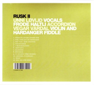 Rusk Rusk 2 (CD) Album