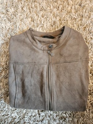 Gina Benotti wie Wild Lederjacke Stoff Jacke Blazer 50 Stone
