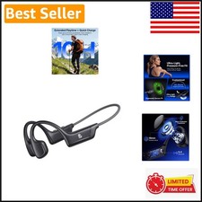 Bone Conduction Headphones - Open Ear Wireless, Sweatproof for Active Lifestyles