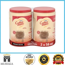 Coffee mate Original Powder Creamer 56 oz | 2 Pack | Flip-Top Lids