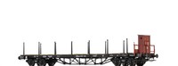 Brawa 51340, Drehgestellflachwagen, K.P.E.V., Neu & Ovp, H0