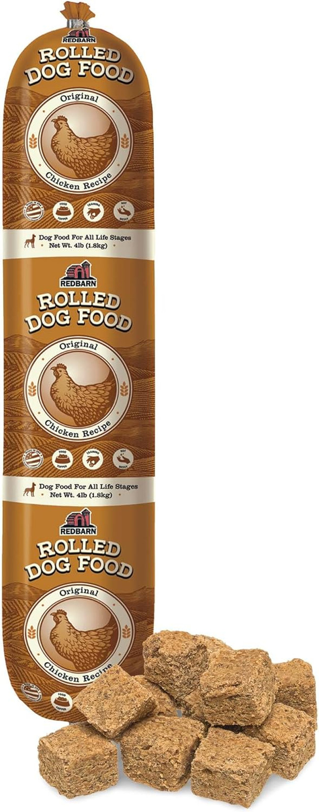 All-Natural Premium Rolled Dog Food, Chicken Recipe - Soft S