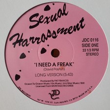 UAL HARRASSMENT / I NEED A FREAK /12INCH/ELECTRO DISCO,DJ ATA,DANIEL