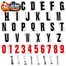 400 Pcs Marquee Sign Letters Flexible Plastic Panel Outdoor Black Board 8 7/8