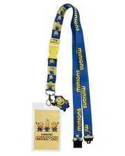 Minions Lanyard Character-Inspired Breakaway Clear ID Badge Holder Keychain
