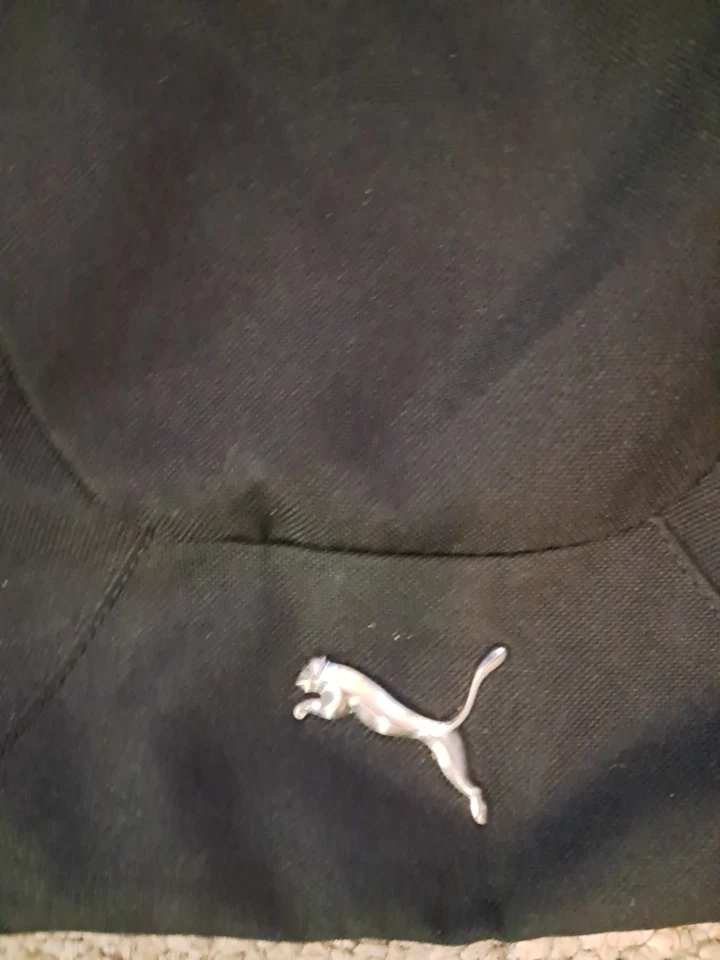 Mochila de hombro vintage Puma Ferrari Pull String negra saco de siesta Foto 3 de 4