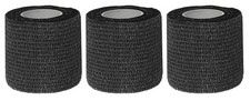 3 x black flexible bandage adhesive bandage bandage fixing bandage cohesive 5 cm x 4.5 m