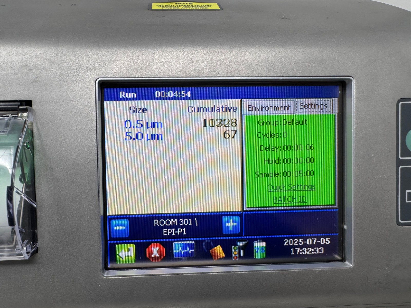 MET ONE HACH 3400 Portable Particle Counter Model 3415 MFD 2018 Lot#2 1804527010