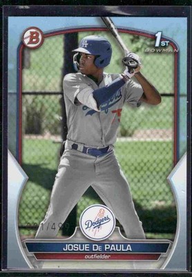 2023 Bowman 1st Edition #BP-111 Josue De Paula 1st Bowman Sky Blue
