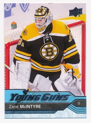 Zane McIntyre 2016-17 Upper Deck YOUNG GUNS Rookie RC #496 - Bruins