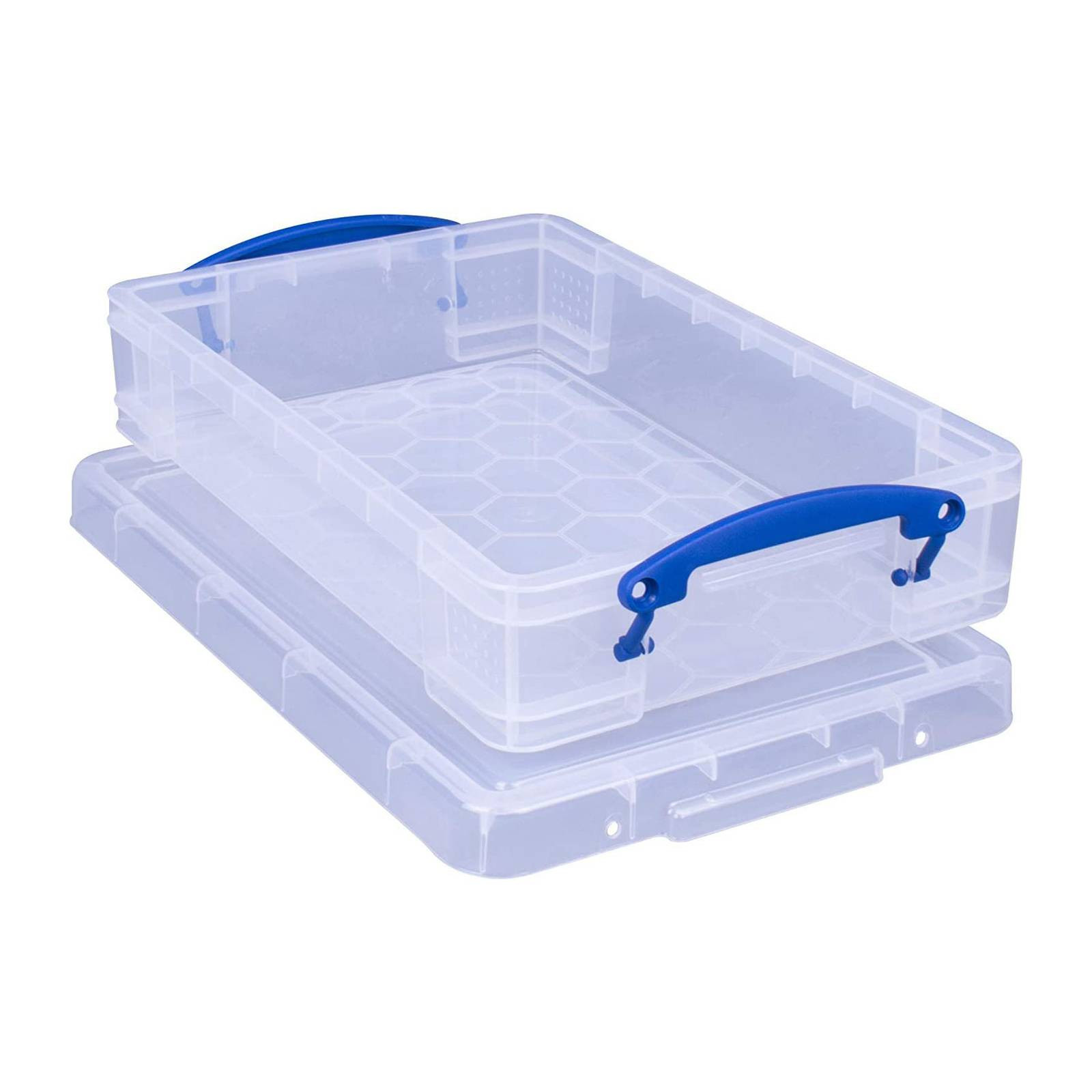 Really Useful 4 Litre Plastic Storage Box with Lid - Clear (KING4C)