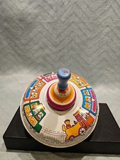 RARE Antique Bryan Ohio Art Co Spinning Tin Toy Top "Made In USA"