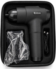 AERLANG Handheld Cordless Massage Gun, Black, 6 Heads, Full Body