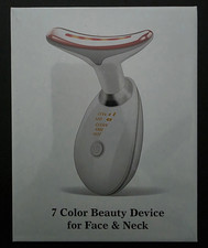 7 Color LED EMS Light Therapy Device Face Neck Rechargeable 602535