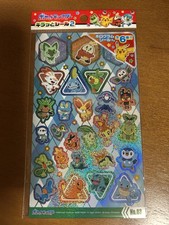 Pok mon sticker HOLOGRAM SEAL DAISO glitter Limited to Japan