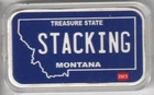 MONTANA State License Plate  1oz 999 Silver  Stacking Across America  COA
