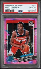 2023 PANINI DONRUSS OPTIC HYPER PINK #243 BILAL COULIBALY PSA 10