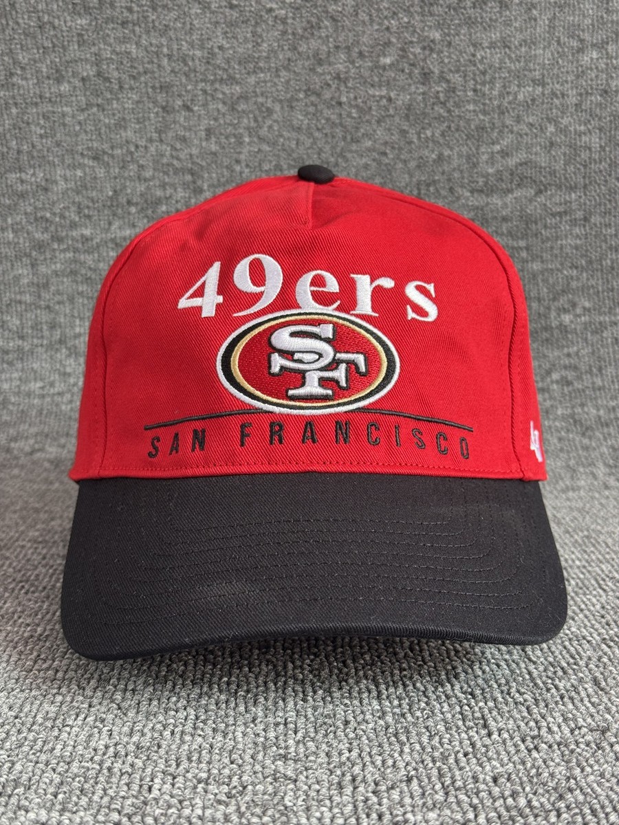'47 Brand San Francisco 49ers NFL Snapback Cap Red Black Curved Brim