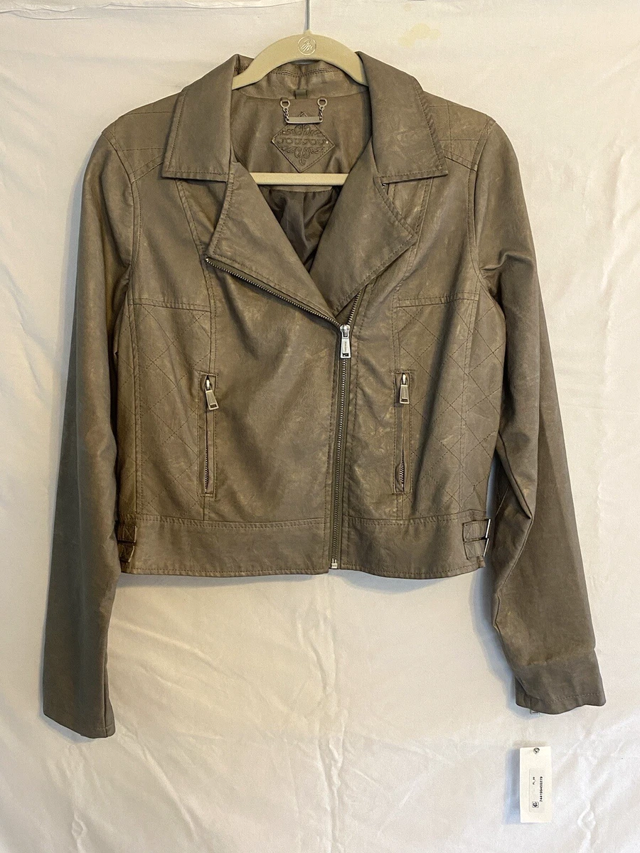 Joujou Coats, Jackets & Vests Faux Leather Outer Shell for Women