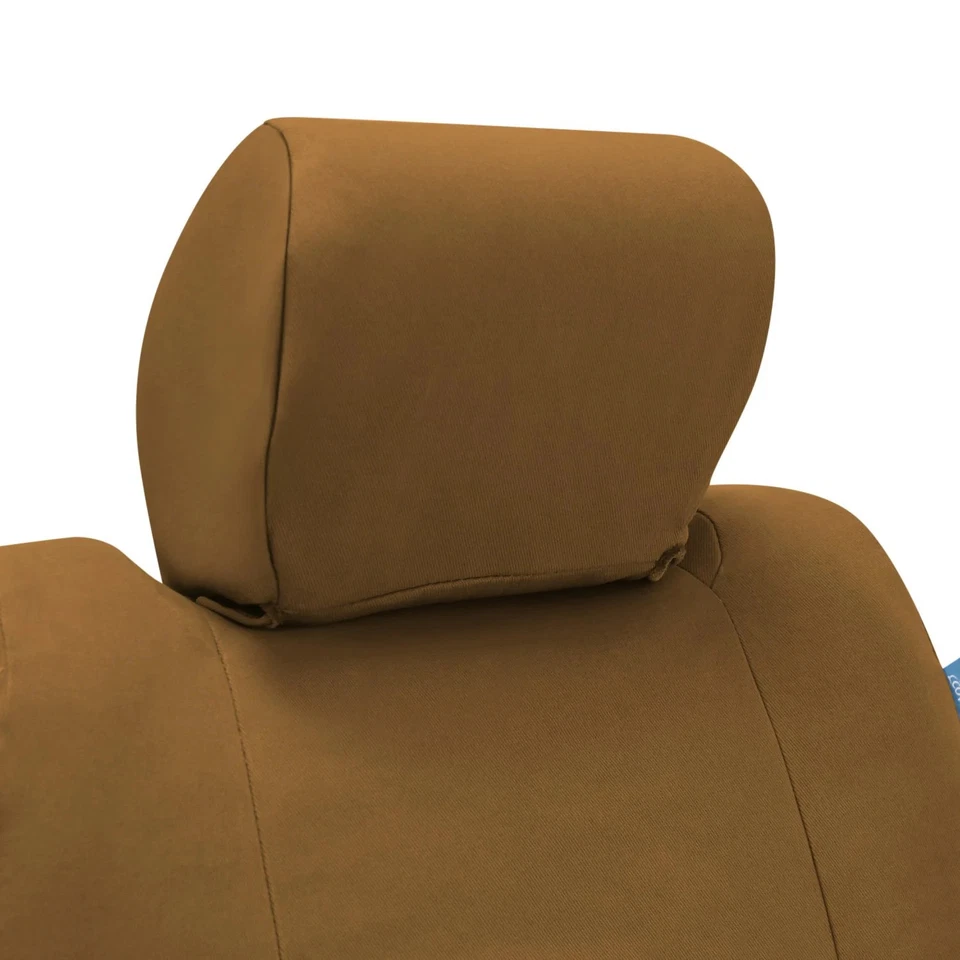 For Ford Flex 12-19 Coverking Polycotton Drill 1st Row Tan Custom Seat Covers Foto 2 de 4